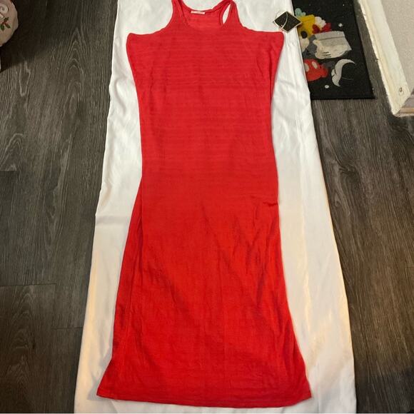 RACHEL Rachel Roy Casual Knit Racerback Maxi T-Shirt Dress S NEW Cherry Girl - Picture 7 of 11